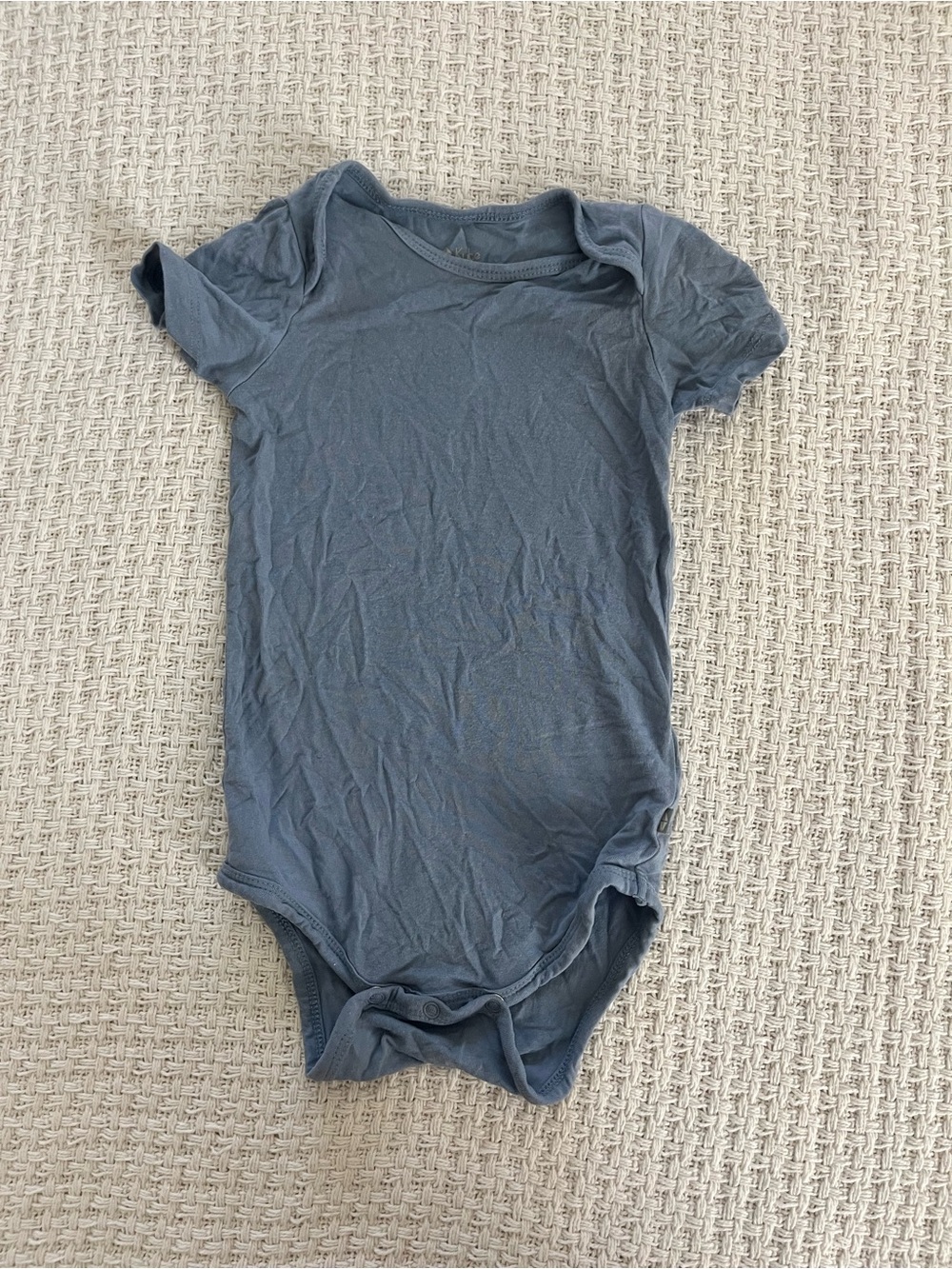 Kyte baby bamboo Blue Short-Sleeve Baby One-Piece Bodysuit